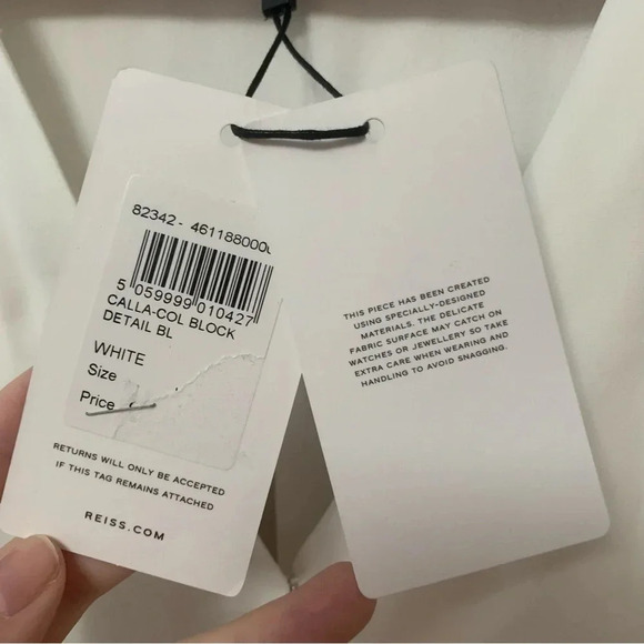 Reiss Calla Color Blocked Blouse Size 2 NWT - Picture 12 of 15